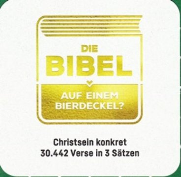 Vorderseite des EKHN-Bierdeckels